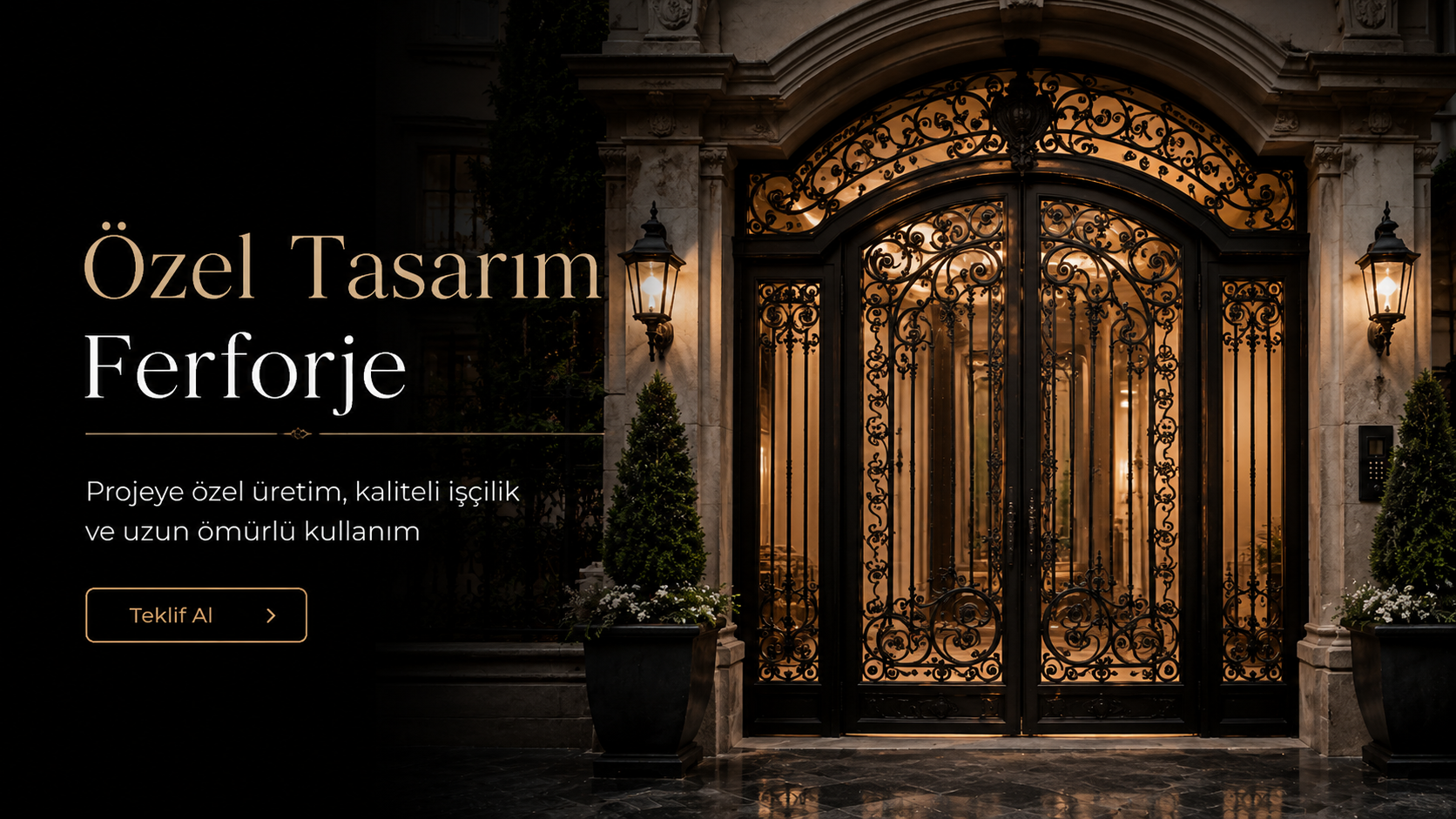 Özel Tasarım Ferforje Kapıları